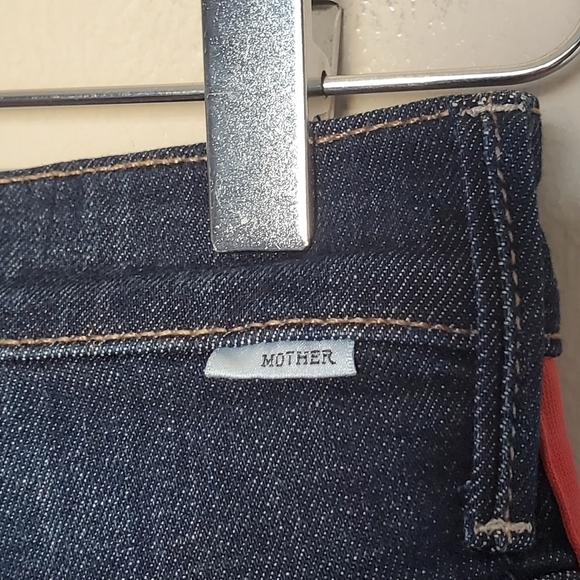 MOTHER Insider Crop Step Fray Jeans Speed Racer Size 26 - Picture 9 of 15